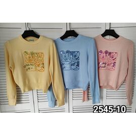 Фотография Свитер женский 2545-10 peach р.one size "LOOK" недорого оптом от прямого поставщика