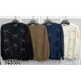 Фотография Свитер женский 25502 black р.one size "LOOK" недорого оптом от прямого поставщика