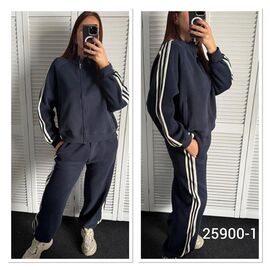 Фотография Костюм спортивный женский тёплый 25900-1 navy р.M-L "LOOK" недорого оптом от прямого поставщика