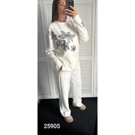 Костюм жіночий 25905 white р.44-50 "LOOK" недорого оптом від прямого постачальника