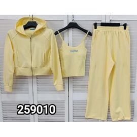 Фотография Костюм спортивный женский тёплый 25910 yellow р.one size "LOOK" недорого оптом от прямого поставщика