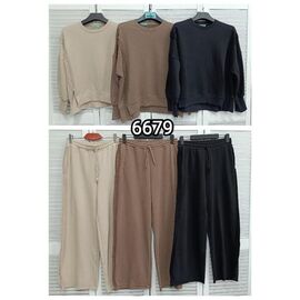 Фотография Костюм спортивный женский тёплый 6679 beige р.S-XL "LOOK" недорого оптом от прямого поставщика