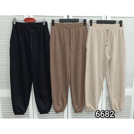 Фотография Штаны спортивные женские 6682 beige р.S-XL "LOOK" недорого оптом от прямого поставщика