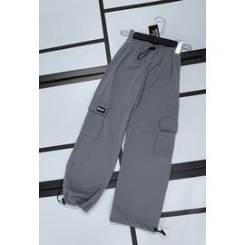 Фотография Штаны детские спортивные на девочку K252 grey р.104-128 "Kosmy" недорого оптом от прямого поставщика