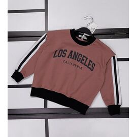 Фотография Свитер детский на девочку K255 brown р.128-158 "Kosmy" недорого оптом от прямого поставщика