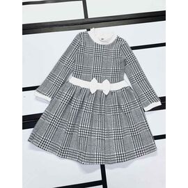 Фотография Платье детское на девочку 547-4 grey р.110-128 "Kosmy" недорого оптом от прямого поставщика