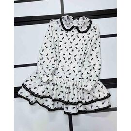 Фотография Платье детское на девочку 597 white р.110-134 "Kosmy" недорого оптом от прямого поставщика