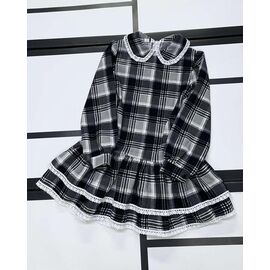 Фотография Платье детское на девочку 597 black-grey р.110-134 "Kosmy" недорого оптом от прямого поставщика
