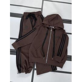 Фотография Костюм детский спортивный на девочку 580 brown р.128-152 "Kosmy" недорого оптом от прямого поставщика