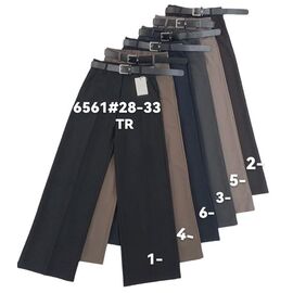 Брюки жіночі 6561-2 brown р.28-33 "Leen" недорого оптом від прямого постачальника