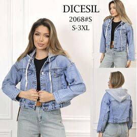 Фотография Куртка женская демисезонная 2068 l.blue р.S-3XL "Leen" недорого оптом от прямого поставщика