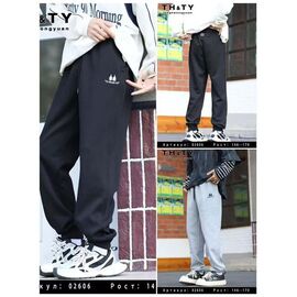 Фотография Штаны детские спортивные на мальчика 02606 black р.146-170 "Delfinka" недорого оптом от прямого поставщика