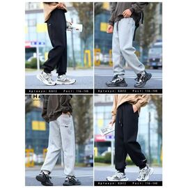 Фотография Штаны детские спортивные на мальчика 02612 black р.116-140 "Delfinka" недорого оптом от прямого поставщика