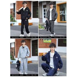 Костюм дитячий спортивний на хлопчика 26602 black р.152-170 "Delfinka" недорого оптом від прямого постачальника