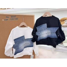 Фотография Свитер детский на девочку 8660 black р.120-160 "Delfinka" недорого оптом от прямого поставщика