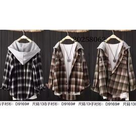 Фотография Рубашка детская на девочку D9169 brown р.130-170 "Delfinka" недорого оптом от прямого поставщика