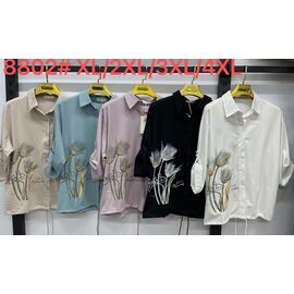 Фотография Рубашка женская 8802 mint р.50-56 "Kaffir Lily" недорого оптом от прямого поставщика