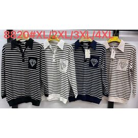 Фотография Свитер женский 8820 black р.XL-4XL "Kaffir Lily" недорого оптом от прямого поставщика