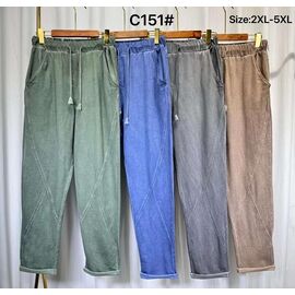 Фотография Штаны женские C151 beige р.2XL-5XL "Kaffir Lily" недорого оптом от прямого поставщика