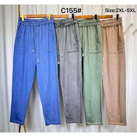 Фотография Штаны женские C155 beige р.2XL-5XL "Kaffir Lily" недорого оптом от прямого поставщика