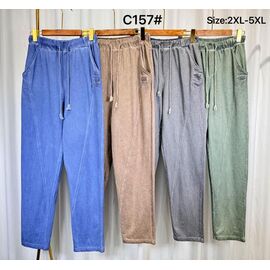 Фотография Штаны женские C157 grey р.2XL-5XL "Kaffir Lily" недорого оптом от прямого поставщика