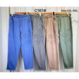 Фотография Штаны женские C161 grey р.2XL-5XL "Kaffir Lily" недорого оптом от прямого поставщика