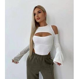 Фотография Боди 1437 white р.42-48 "BONJOUR" недорого оптом от прямого поставщика