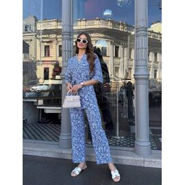 Костюм жіночий 8071 l.blue р.42-48 "BONJOUR" недорого оптом від прямого постачальника