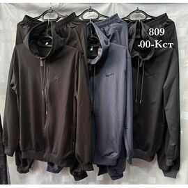 Фотография Костюм спортивный мужской 00KST black р.46-54 "Shon" недорого оптом от прямого поставщика