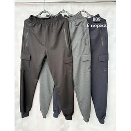 Штани спортивні чоловічі 6 black р.46-54 "Shon" недорого оптом від прямого постачальника