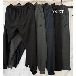 Штани спортивні чоловічі 809KT-1 black р.56-64 "Shon" недорого оптом від прямого постачальника