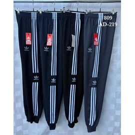 Штани спортивні чоловічі AD219 black р.48-54 "Shon" недорого оптом від прямого постачальника