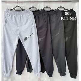 Штани спортивні чоловічі K11NB black р.46-54 "Shon" недорого оптом від прямого постачальника