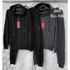 Фотография Костюм спортивный мужской KTNK1 black р.48-58 "Shon" недорого оптом от прямого поставщика