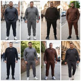 Костюм спортивний чоловічий S2063 grey р.54-62 "Shon" недорого оптом від прямого постачальника