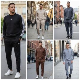 Костюм спортивний чоловічий S2072 d.grey р.46-54 "Shon" недорого оптом від прямого постачальника