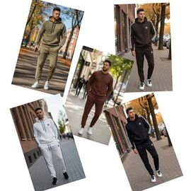 Костюм спортивний чоловічий S2077 chocotale р.46-54 "Shon" недорого оптом від прямого постачальника