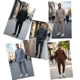 Костюм спортивний чоловічий S2082 d.grey р.46-54 "Shon" недорого оптом від прямого постачальника