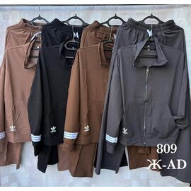 Костюм спортивний жіночий теплий ЖAD1 grey р.46-54 "Shon" недорого оптом від прямого постачальника