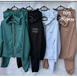 Костюм спортивний жіночий теплий ЖMM1 green р.48-52 "Shon" недорого оптом від прямого постачальника