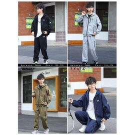 Фотография Костюм детский спортивный на мальчика 26606 grey р.152-170 "Delfinka" недорого оптом от прямого поставщика