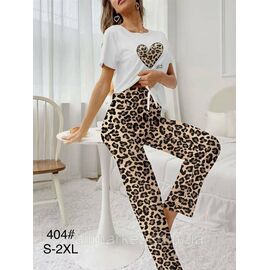 Фотография Пижама женская футболка+штаны р-ры S-XL"FLOWER" купить недорого от прямого поставщик