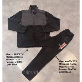 Фотография Спортивный мужской костюм флисовый ESCETIC размеры  M-3XL "REMAIN" купить недорого от прямого поставщика