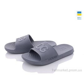 Фотография Шлепки мужские пляжные Лето 131 сірий old (8 пар р.40-46) "Крок" недорого оптом от прямого поставщика