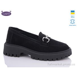 Фотография Туфли женские стильные Весна/осень 419 чорний замш (6 пар р.36-40) "Garti" недорого оптом от прямого поставщика