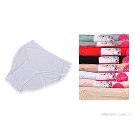 Фотография Трусы Весна/осень M6570 (12308) mix (12 шт. р.сетка 2XL-4XL) "Obuvok" недорого оптом от прямого поставщика