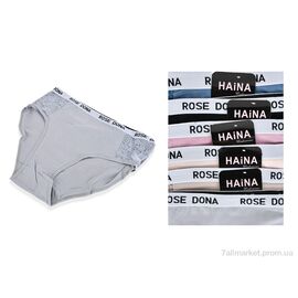 Фотография Трусы Весна/осень M6650 (12242) mix (12 шт. р.сетка 2XL-4XL) "Obuvok" недорого оптом от прямого поставщика