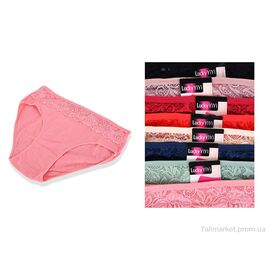 Фотография Трусы Весна/осень C338 (12328) mix (12 шт. р.сетка XL-3XL) "Obuvok" недорого оптом от прямого поставщика