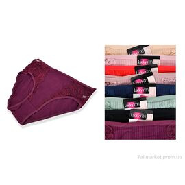 Фотография Трусы Весна/осень C335 (12330) mix (12 шт. р.сетка XL-3XL) "Obuvok" недорого оптом от прямого поставщика