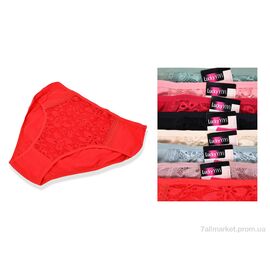 Фотография Трусы Весна/осень C329 (12329) mix (12 шт. р.сетка XL-3XL) "Obuvok" недорого оптом от прямого поставщика